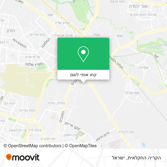 מפת הקריה החקלאית