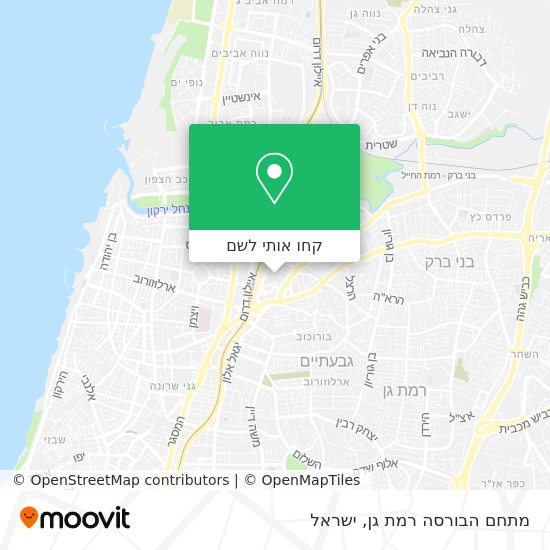 מפת מתחם הבורסה רמת גן