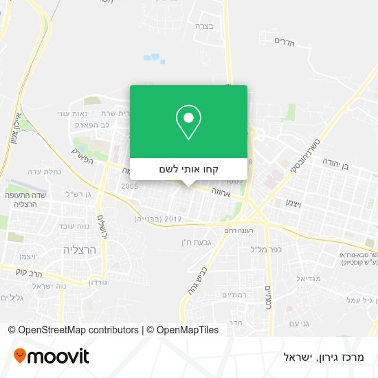 מפת מרכז גירון