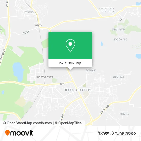 מפת סמטת ערער 3