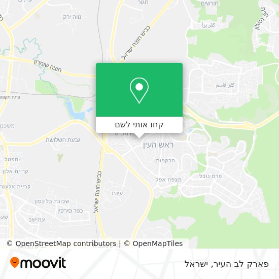 מפת פארק לב העיר