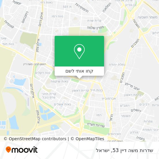 מפת שדרות משה דיין 53