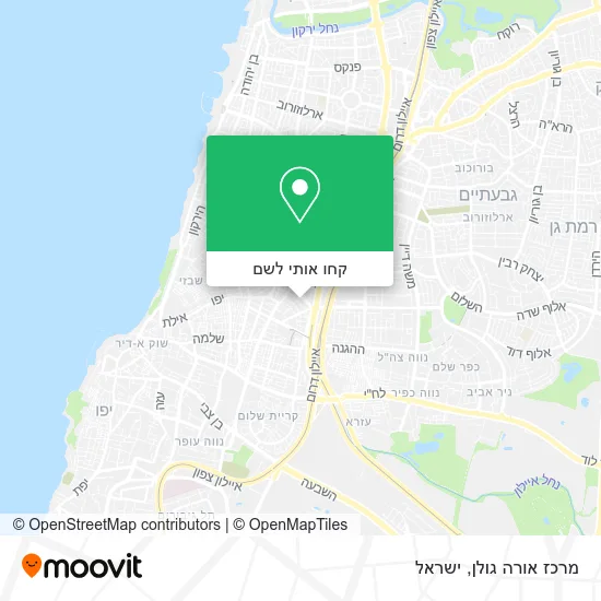 מפת מרכז אורה גולן