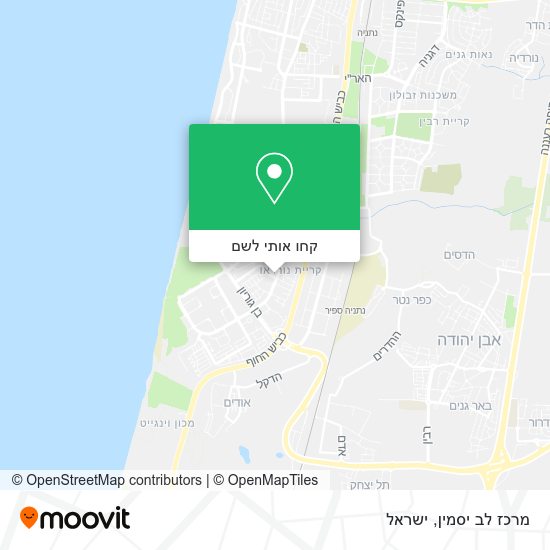 מפת מרכז לב יסמין