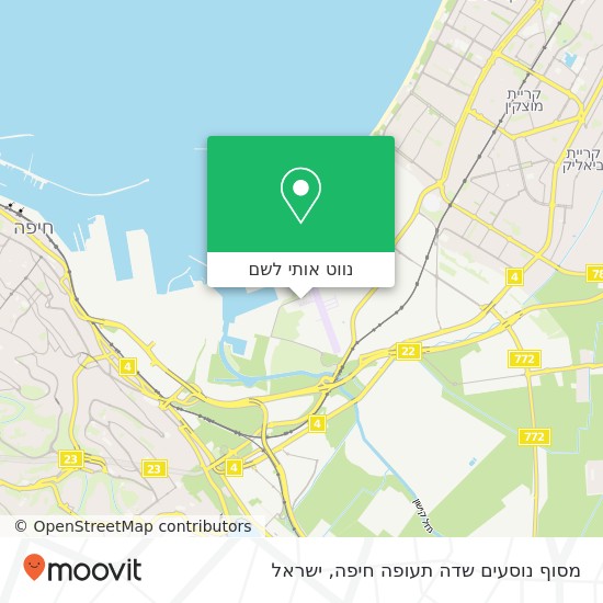 מפת מסוף נוסעים שדה תעופה חיפה