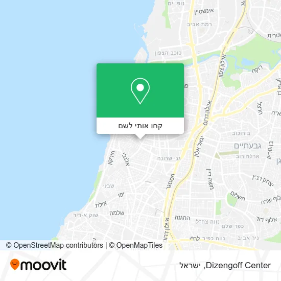 מפת Dizengoff Center