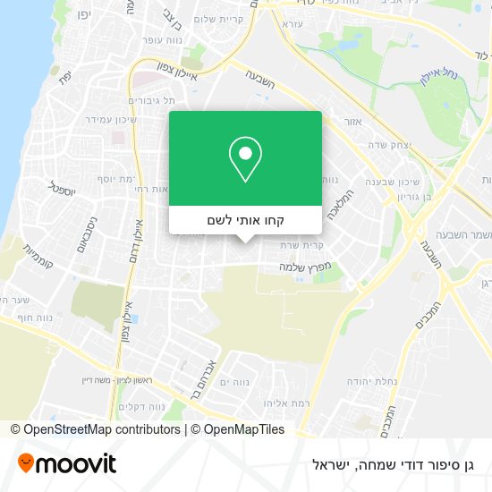מפת גן סיפור דודי שמחה