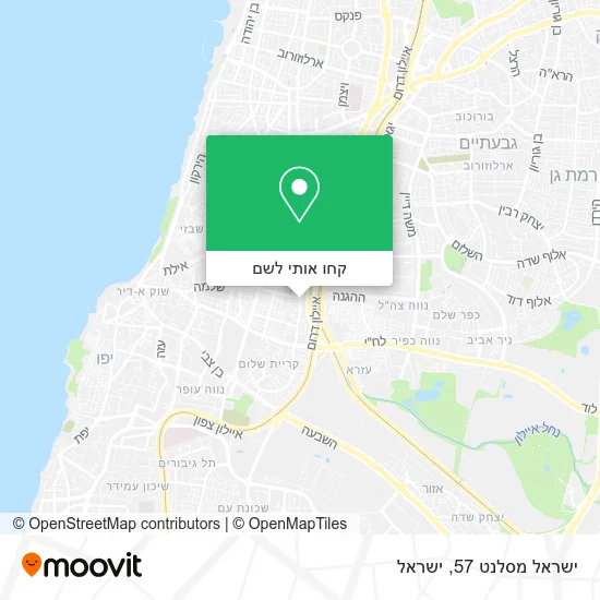 מפת ישראל מסלנט 57