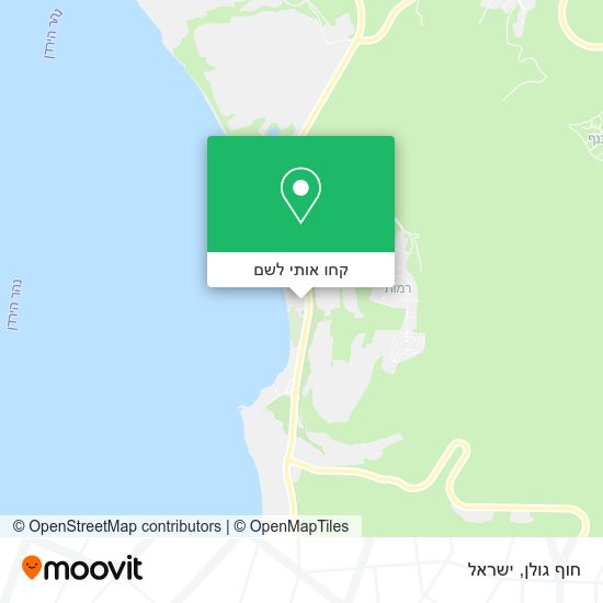 מפת חוף גולן