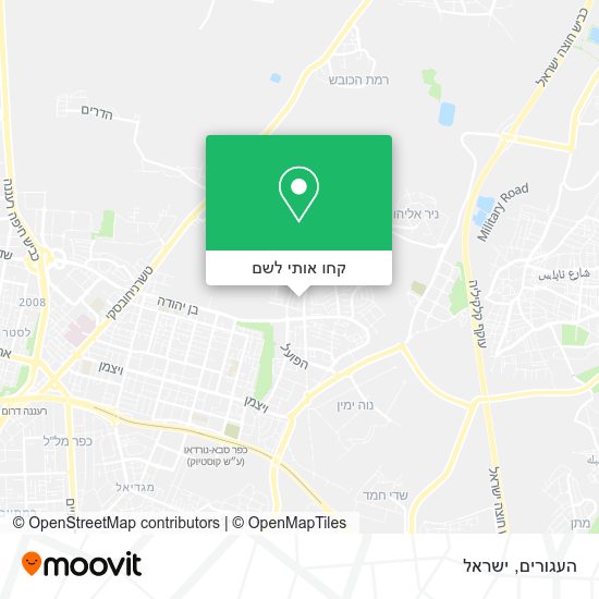 מפת העגורים