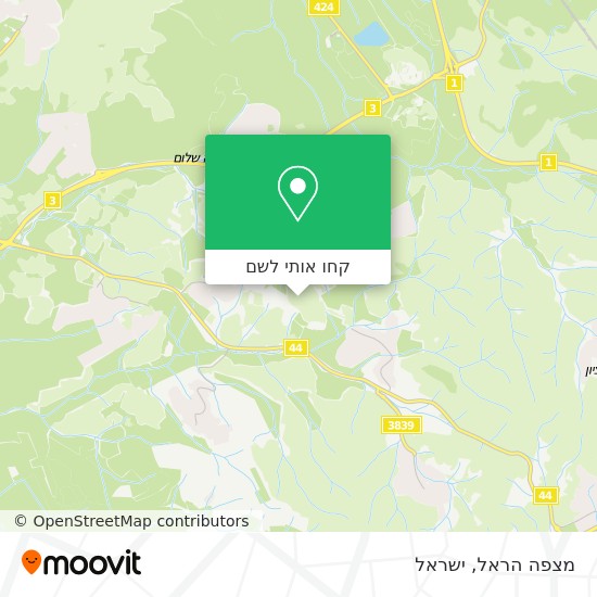 מפת מצפה הראל