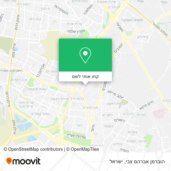 מפת הוברמן אברהם צבי
