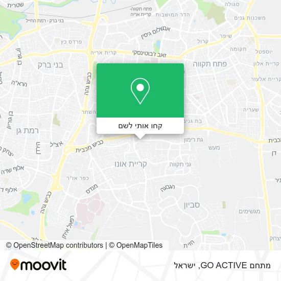מפת מתחם GO ACTIVE