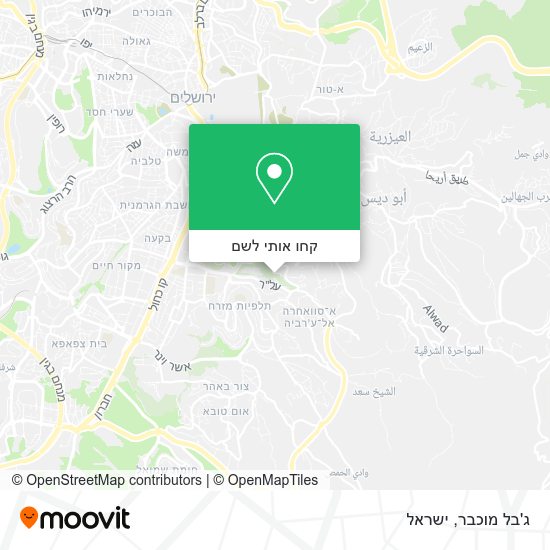 מפת ג'בל מוכבר