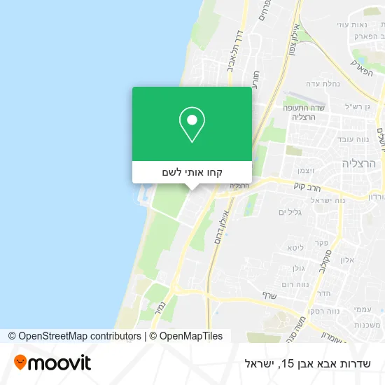 מפת שדרות אבא אבן 15