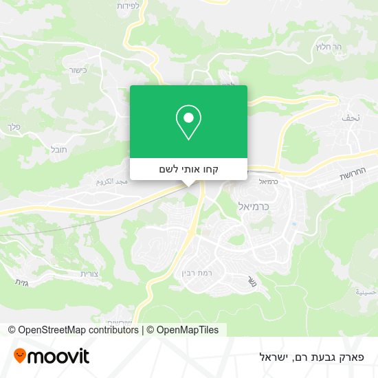 מפת פארק גבעת רם