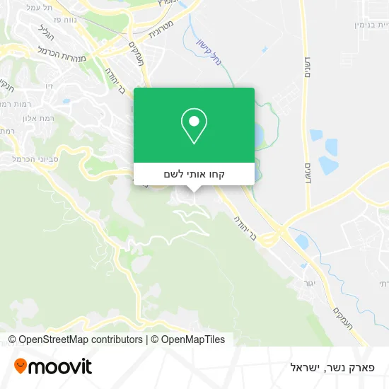 מפת פארק נשר