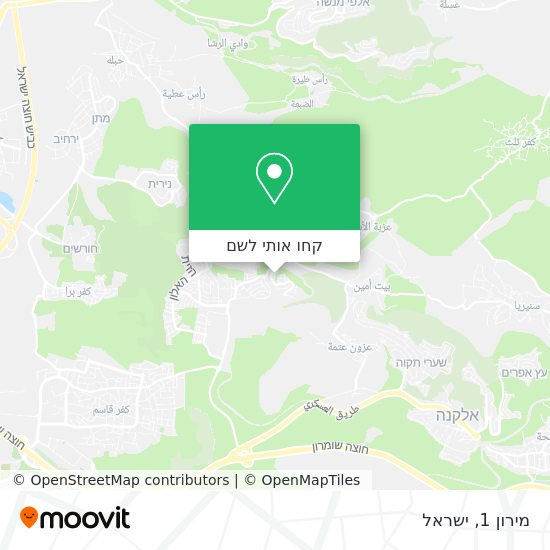 מפת מירון 1