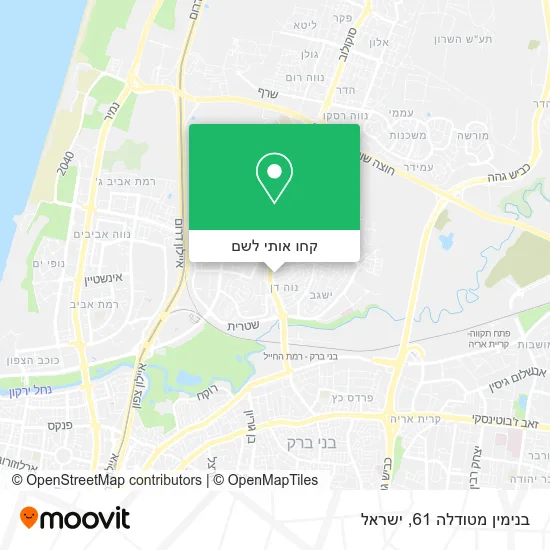 מפת בנימין מטודלה 61