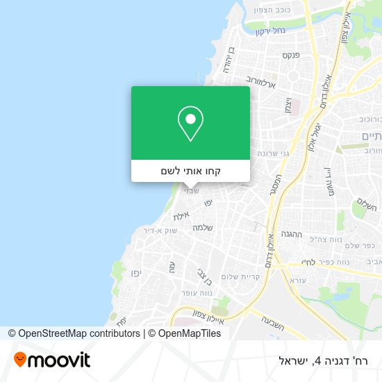 מפת רח' דגניה 4