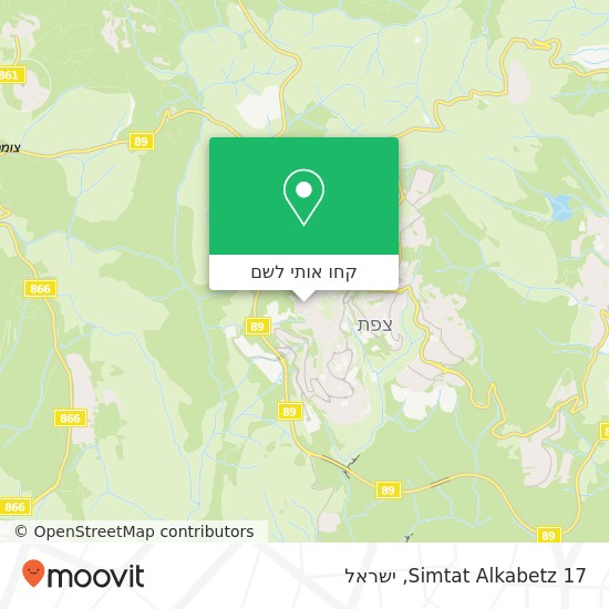 מפת Simtat Alkabetz 17