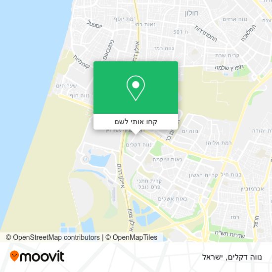 מפת נווה דקלים
