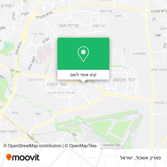 מפת פארק אשכול