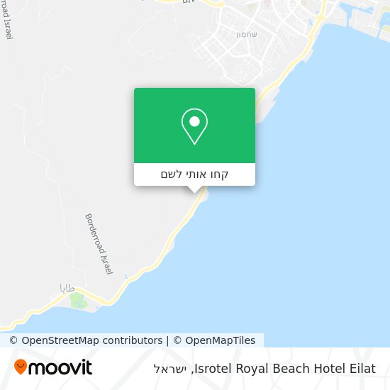 מפת Isrotel Royal Beach Hotel Eilat