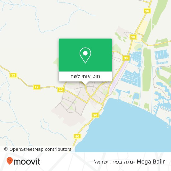מפת Mega Baiir -מגה בעיר