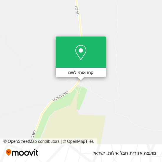 מפת מועצה אזורית חבל אילות