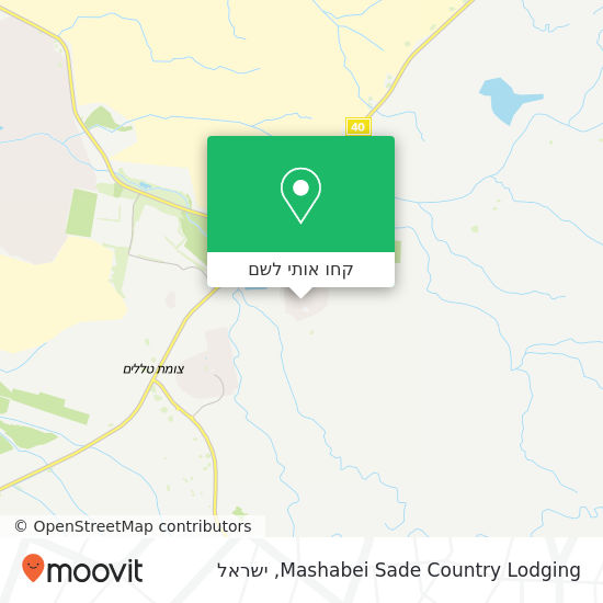 מפת Mashabei Sade Country Lodging