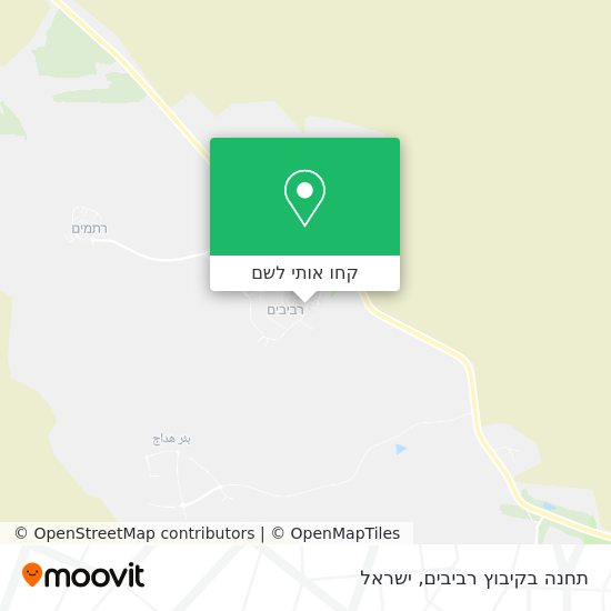 מפת תחנה בקיבוץ רביבים