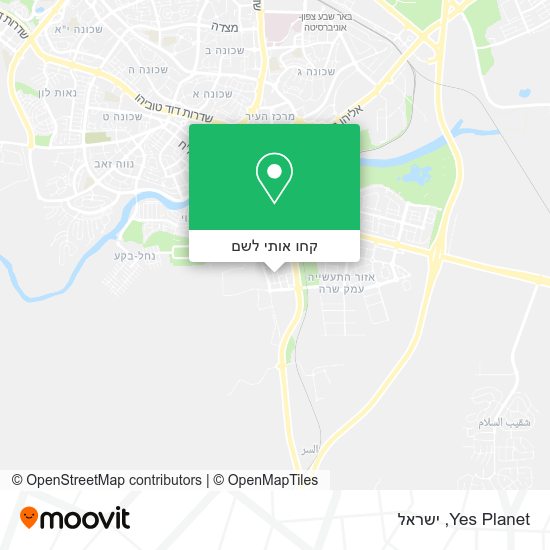 מפת Yes Planet