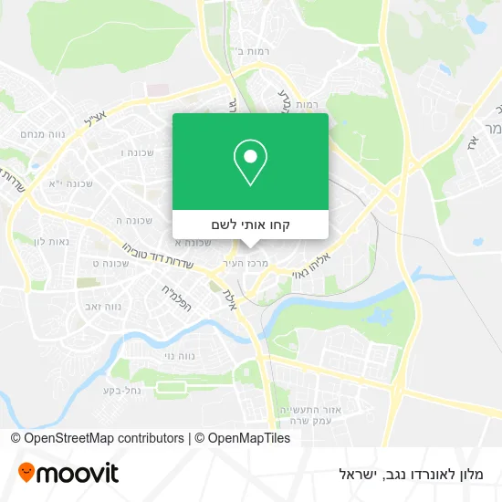 מפת מלון לאונרדו נגב