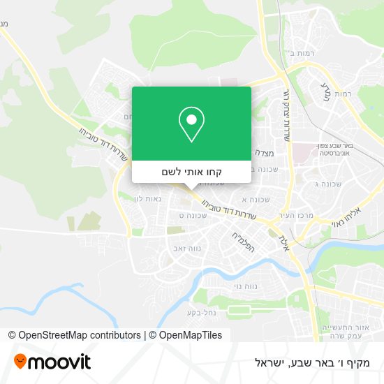 מפת מקיף ו׳ באר שבע