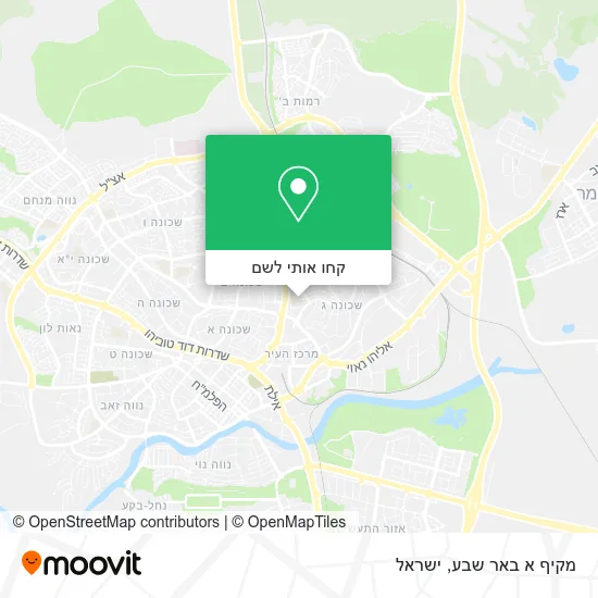 מפת מקיף א באר שבע