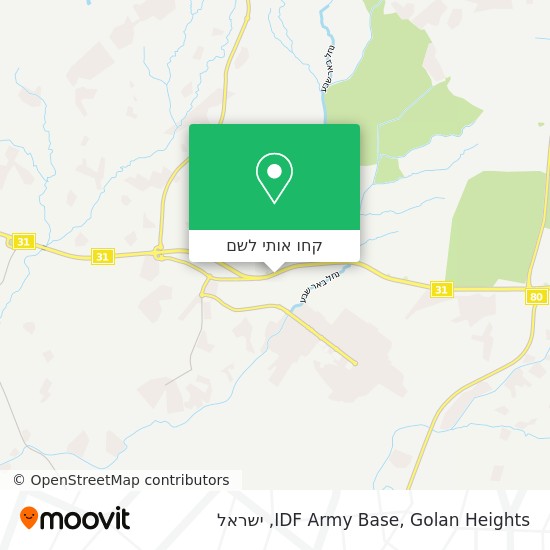 מפת IDF Army Base, Golan Heights