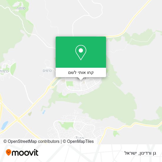 מפת גן ורדינון