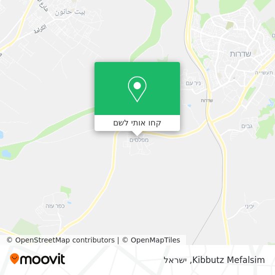 מפת Kibbutz Mefalsim