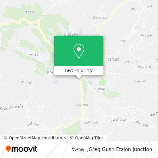 מפת Greg Gush Etzion Junction