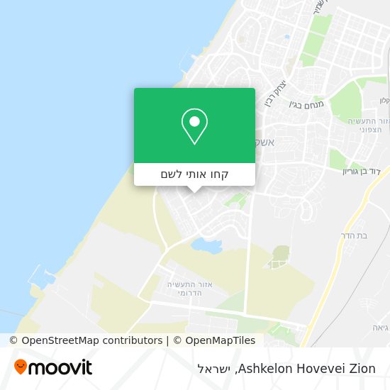מפת Ashkelon Hovevei Zion