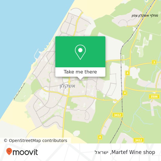 מפת Martef Wine shop