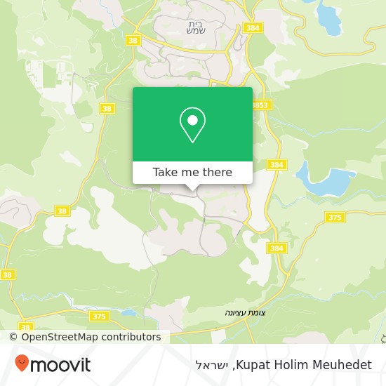 מפת Kupat Holim Meuhedet