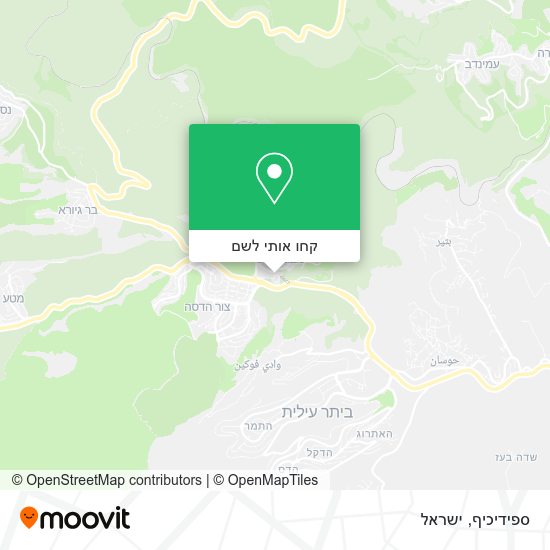 מפת ספידיכיף