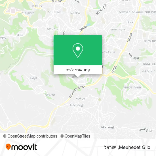 מפת Meuhedet Gilo