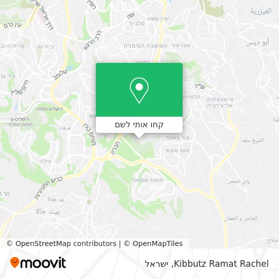 מפת Kibbutz Ramat Rachel