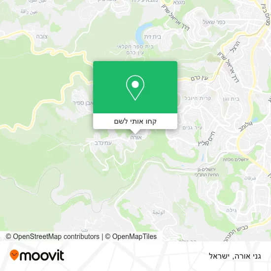 מפת גני אורה