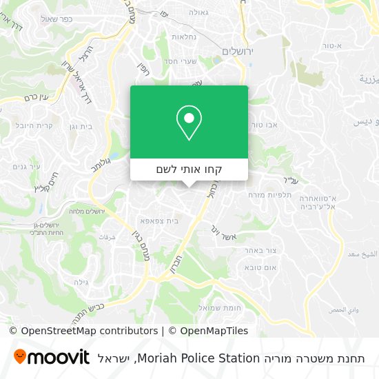 מפת תחנת משטרה  מוריה Moriah Police Station