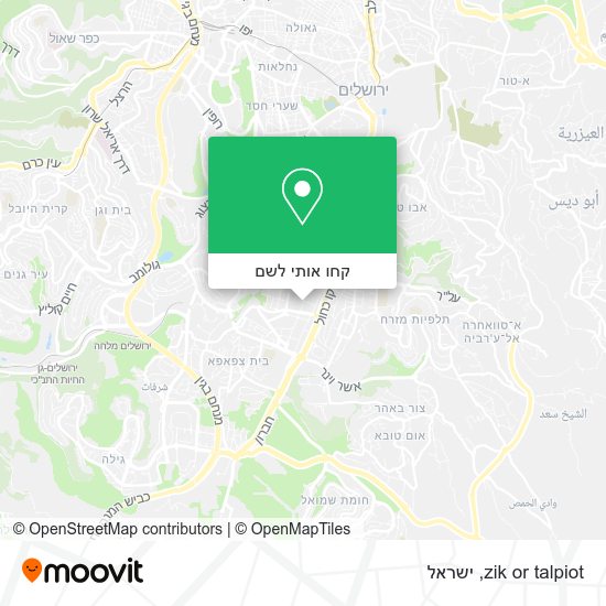 מפת zik or talpiot