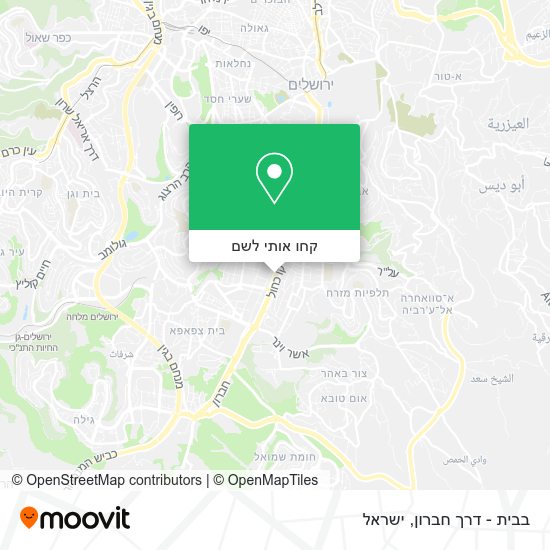 מפת בבית - דרך חברון